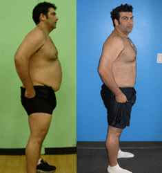 fat loss testimonial from John Ashrafian during body transformation challenge for fat loss